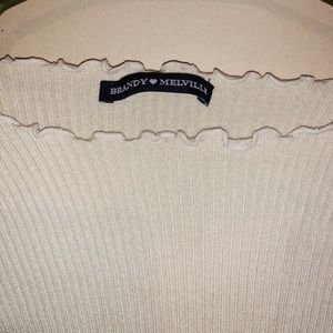 Brandy yellow cropped top